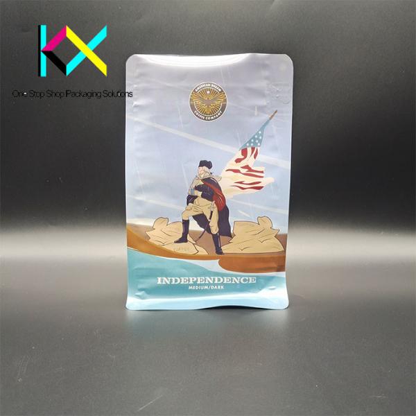 Customization Rotogravure Printing Pouch Flat Bottom Zipper Pouch Moisture Proof