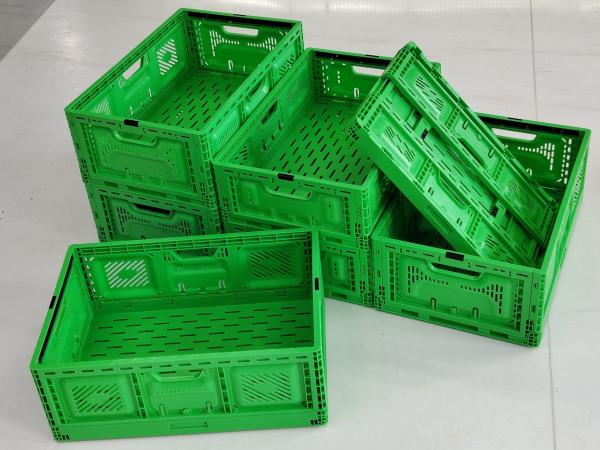 注射式 折りたたむ 折りたたむ プラスチック 箱 果物 野菜 重量 収納