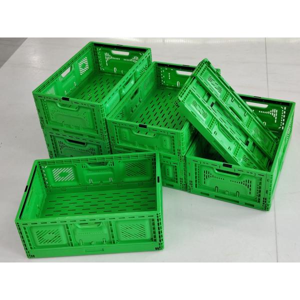 Plastic Foldable Crate Heavy Duty Storage Vegetable Crates Collapsible Plastic Crate