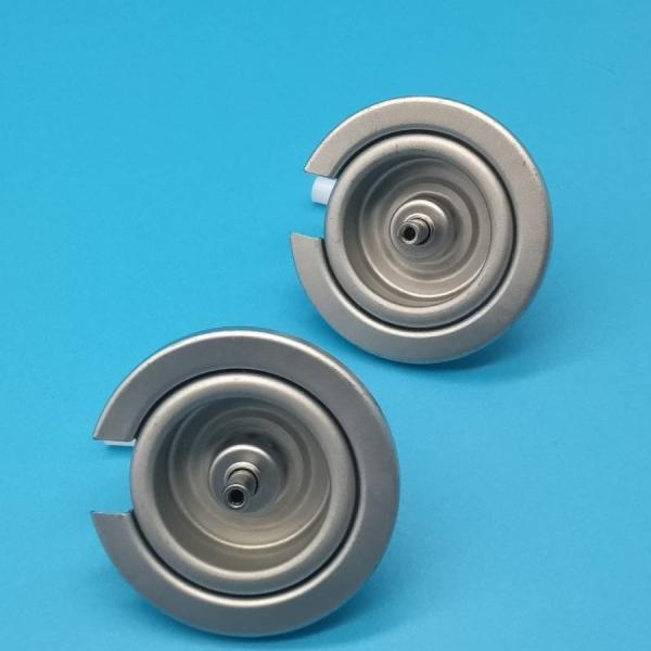 High-Precision Refillable Gas Canister Valve for Beverage Carbonation Systems with Integrated Pressure Gauge