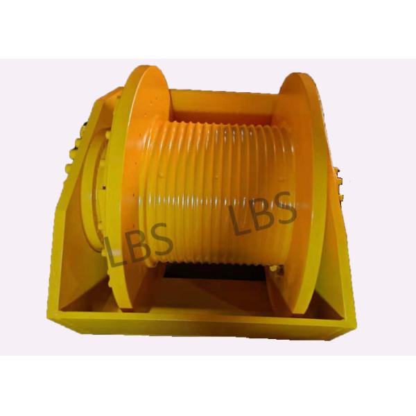 Yellow Color Hydraulic Capstan For Hoisting Appliance Pulling Force