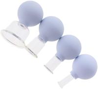 Do vácuo diferente do tamanho de 4 PCes terapia colocando de vidro colocando ajustada para a cara que coloca o tipo ajustado facial da sução para Face&Body