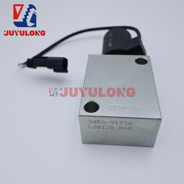 JUYULONG Excavator Quick Change Connector Hydraulic Solenoid Valve 12V & 24V Coupling Cylinder Check Valve Attachment Fittings