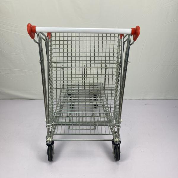 Вагонетка двойного слоя Q195 складного супермаркета склада стальная