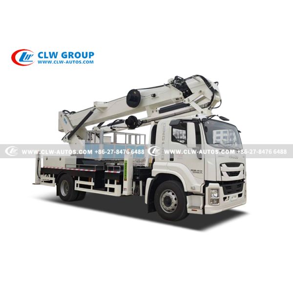 ISUZU GIGA 34-Meter Insulated Aerial Work Truck with Dielectrically Insulated Bucket and Articulated Folding Arm