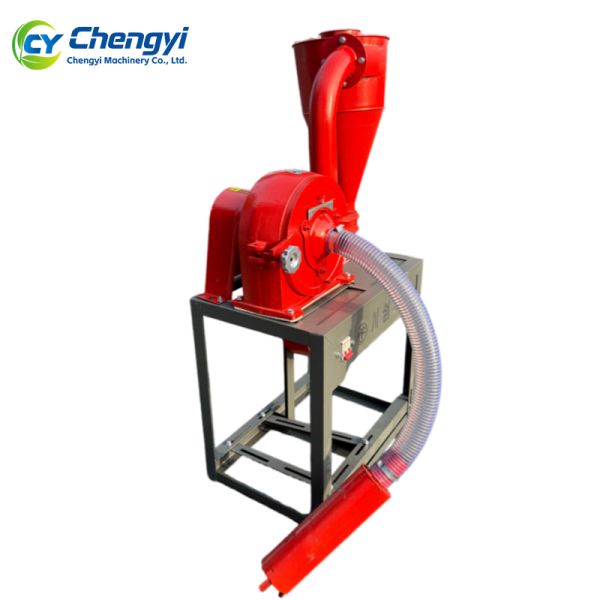 Wear Resistant Steel 200-700kg/h Capacity Self Priming Crusher Grinder Automatic Feeding Grain Crusher