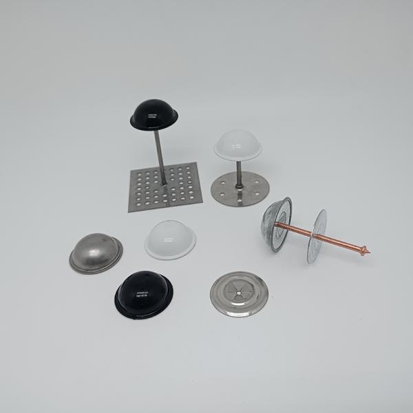 Aluminum Insulation Dome Shaped Washers Glass Wool Insulation Pin Dome Washer