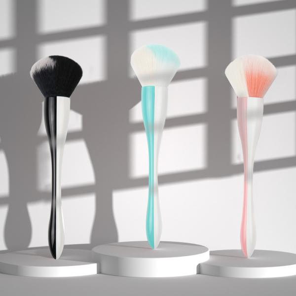 Powder Single Facial Makeup Brush Double Ice Cream Color For Flawless Makeup