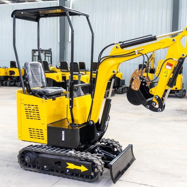 OEM  ODM  1.2 ton mini digger Yellow Mini Excavator With Rubber Track