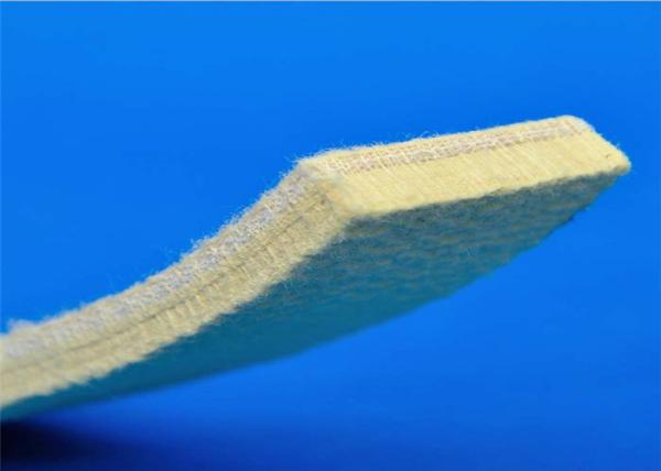 Needling Kevlar Industrial Felt Pads Heat Resistant Yellow Color For Cooling Table
