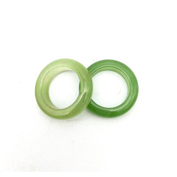 Natural Design Jade Ring Gemstone Agate Green Aventurine Turquoise Topaz Jade PORTABLE Rings Etc Theme Feng Shui