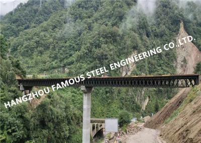 200 Type Double Lane Steel Bailey Bridge 50 Tons Load Capacity Galvanized Construction