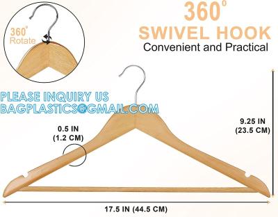 Solid Wood Suit, Premium New Fashion, Boutique, Wooden Hangers for Suit Coat Jacket, with Shoulder Grooves