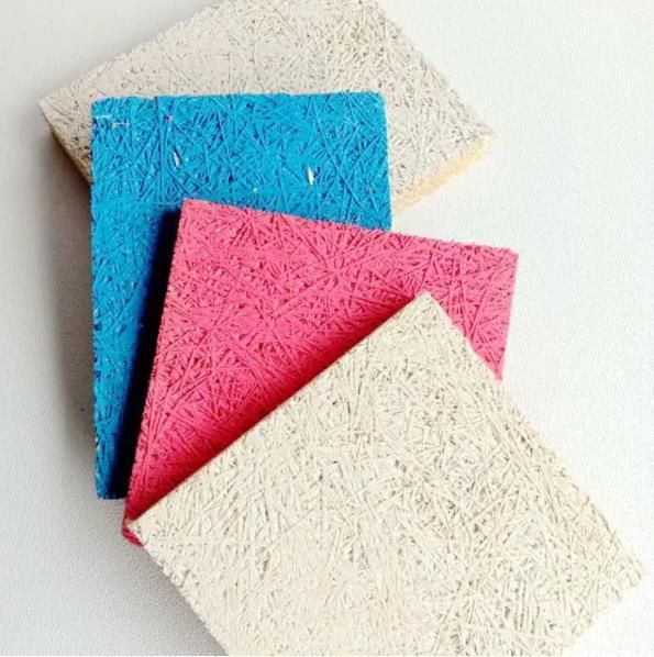 Wood Wool Board 1200*2440mm Colorful Installation Acoustic Fiber Cement Ceiling Boards