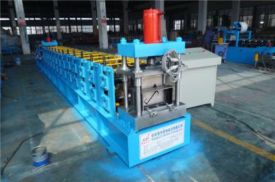 Gutter Z Purlin Roll Forming Machine , Metal Roll Forming Machine Manual Decoiler