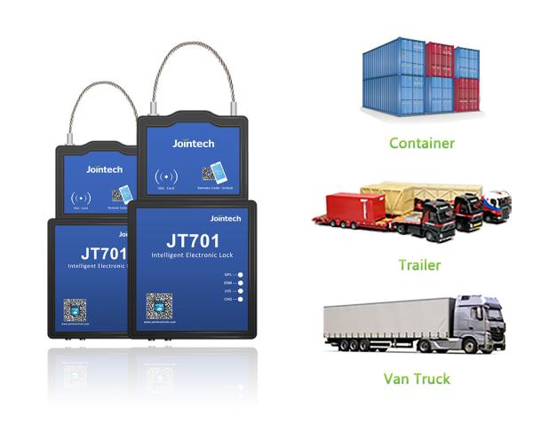 electronic Shipping Container Door Locks Long Standby with live GPS tracking