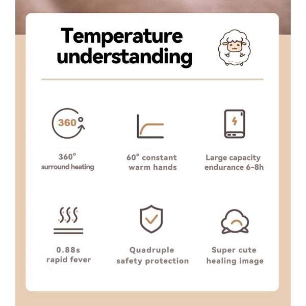 Оставайтесь уютно и связаны с нашей маленькой овечкой плюши ручной теплый энергобанк где угодно