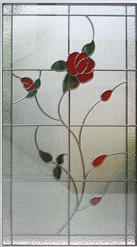 1200x600mm Cames Stained Triple Glass Panel For French Door