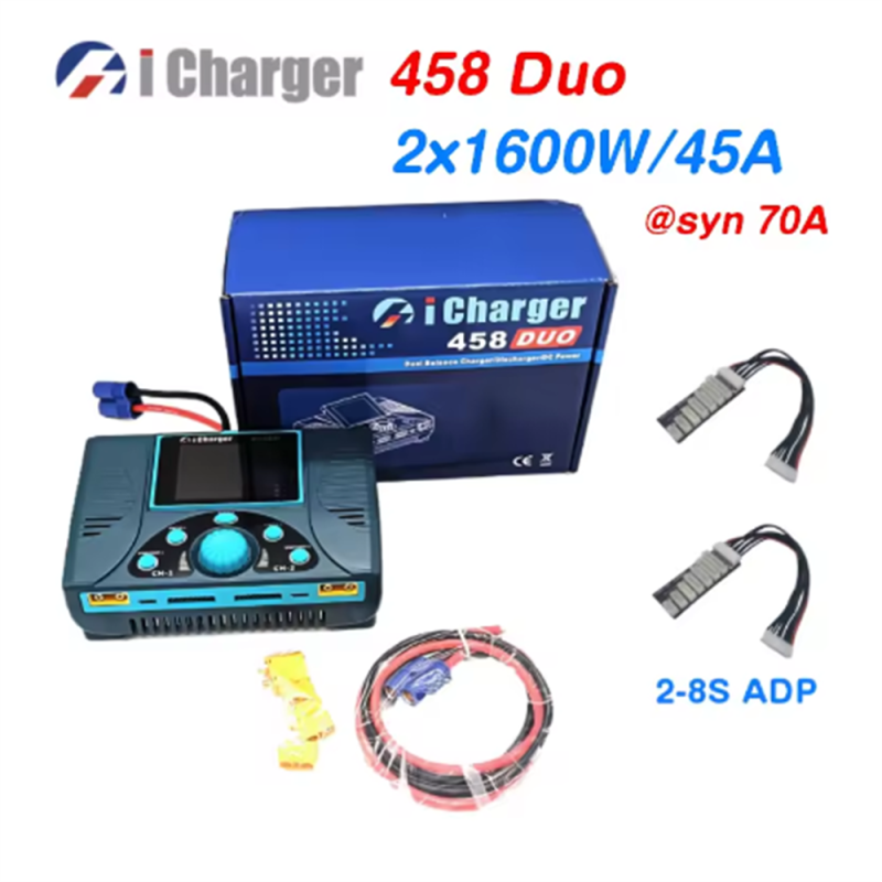 New ICharger 458 Duo Charger High Current/High Power/Multi-function 2200W/45A/8S