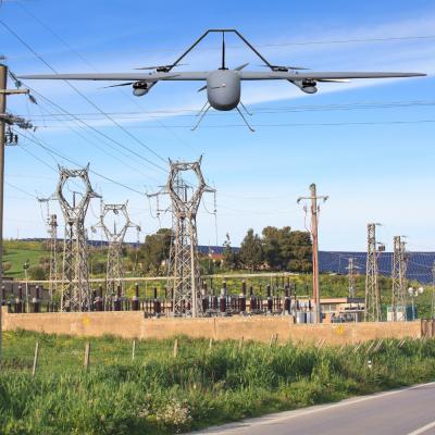 Fiscalização industrial aérea 2nãa pilotado personalizada da polícia do UAV do zangão da inspeção com o radar de laser infravermelho HXCG468