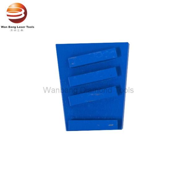 ISO9001 Trapezoid Four Segment Diamond Grinding Shoes