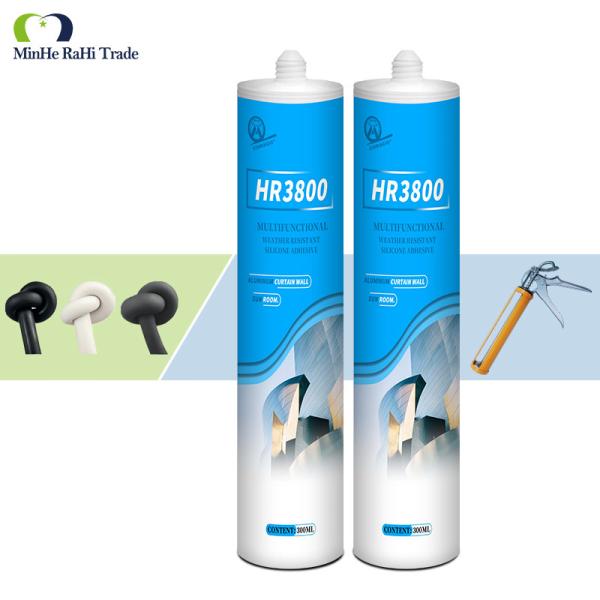 MH3800 Structural Sealant Weather-resistant Window Glass Insulating Sealing Adhesive in 590ml Sausage Volume for Windows