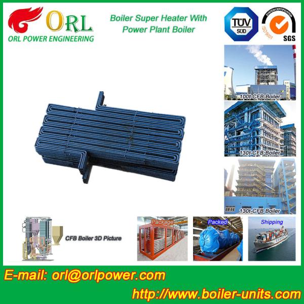 Usine de taux de puissance surchauffeur antichoc d'industrie pétrochimique de 300 MW dans la chaudière