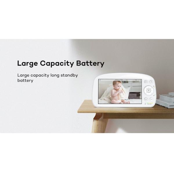 Oem Smart 5.5 Inch 720p Full HD Baby Monitor Electronic Pet Baby Monitor With Camera