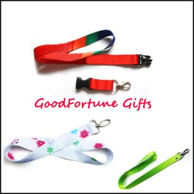 Printed logo Coloured Lanyard promotion gift