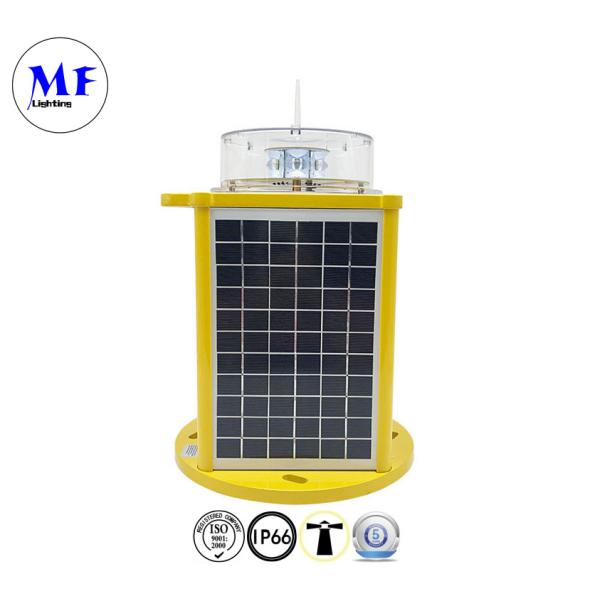 Solar Power LED Aviation Light Warning Light Type B With Red Green Yellow White Blue