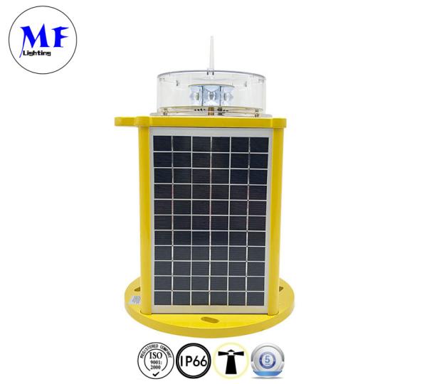 Solar Power LED Warning Waterproof Aircraft Warning Light Aviation Obstruction Light Flashing Navigation