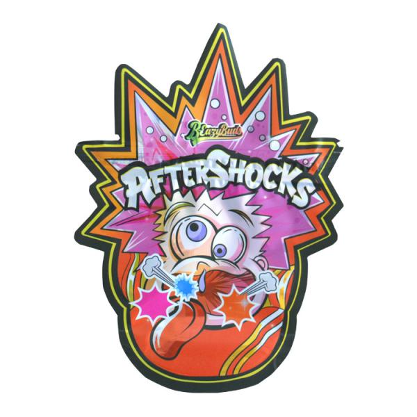 Die Cut Irregular Ziplock Kush Tobacco Special Shaped Plastic Mylar Packs 3.5G Bag