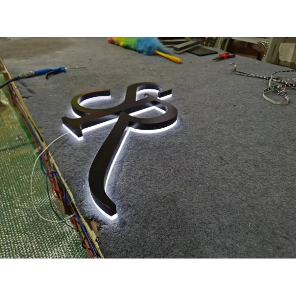 Custom 3D LED Light up Letters Wall Logo Outdoor Advertising Logo Electronic Sign 3D Backlit Metal Letter