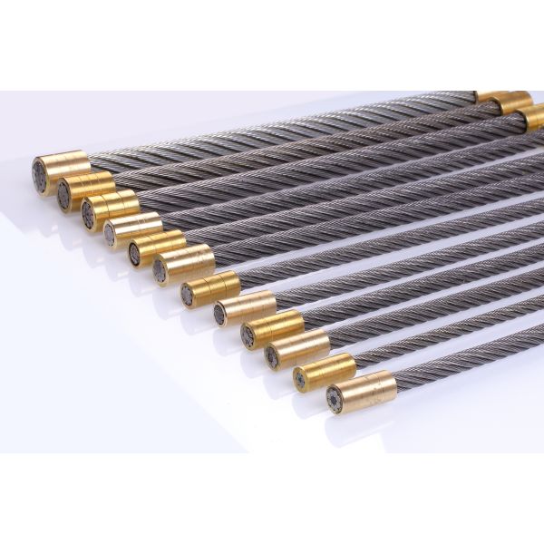 8×19S+8×7+PP Construction Elevator Steel Rope with 1570N/mm² Tensile Strength and 14 mm Nominal Diameter