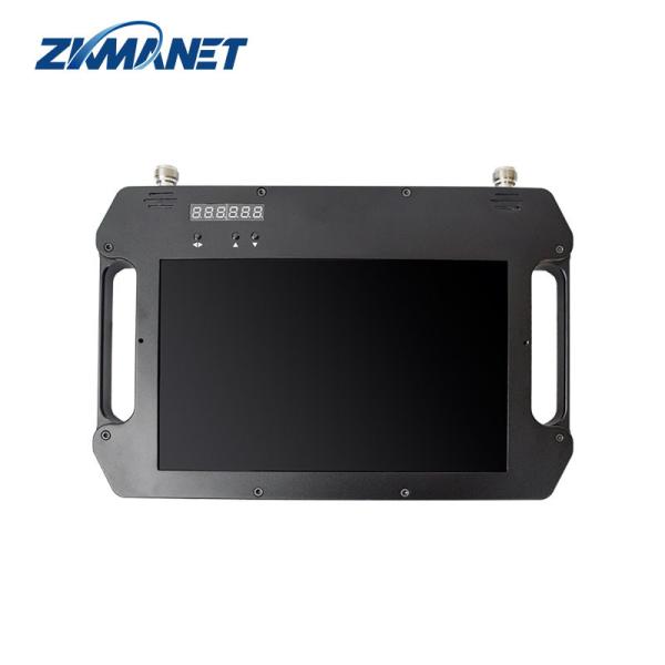 Sortie VGA FHD avec batterie et affichage LCD Double antenne AES256 3-32Mbps Débit de données Récepteur vidéo Cofdm
