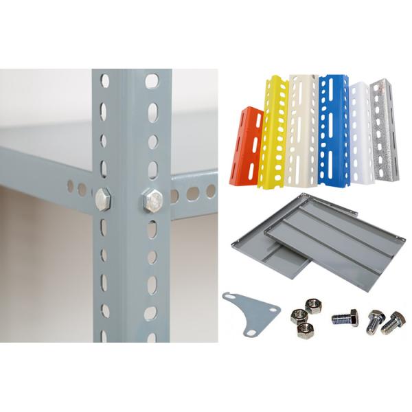 Metal Steel Shelf Easy Assembly Bolt Stacking Shelves Loading Capacity 50-200kg/Level