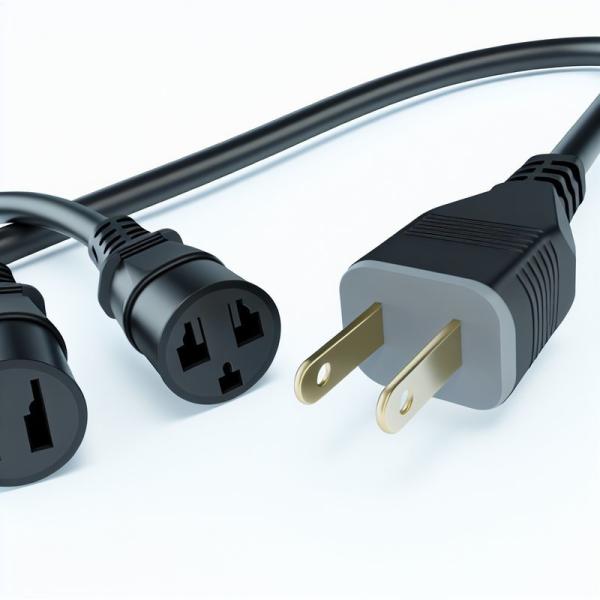 3M AU Plug to Dual IEC Female Y Splitter Power Cord