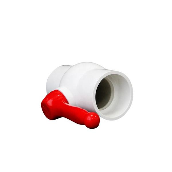 Processing Service Moulding White Grey 1.5 Inch PVC Ball Valve with Butterfly Handle
