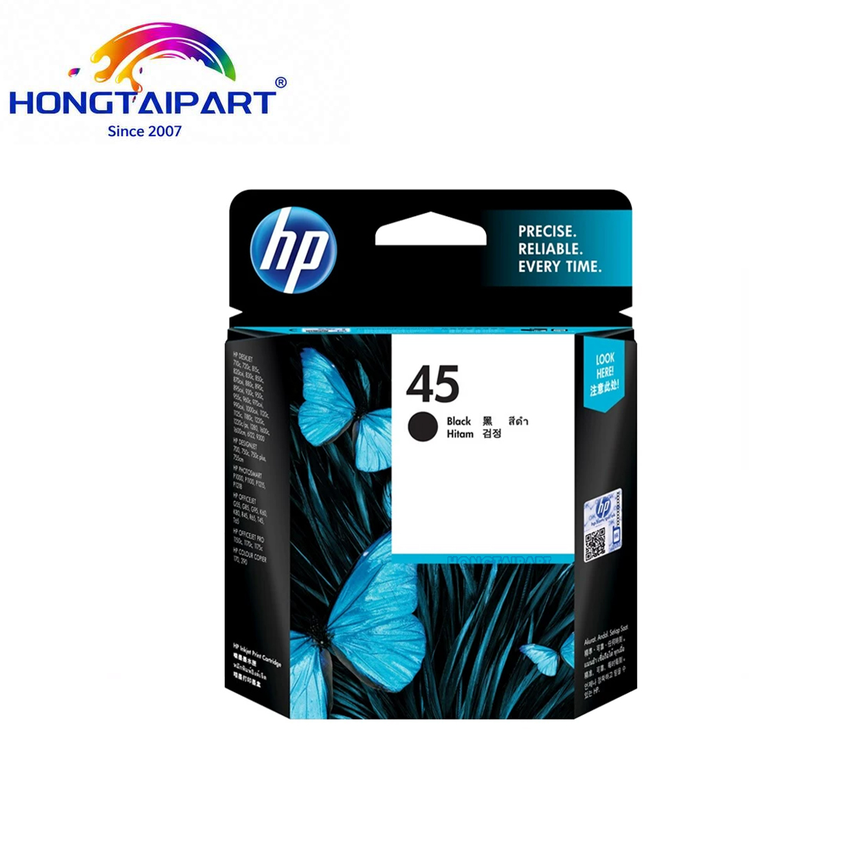 Chip‑validated Original HP45 51645A & HP78 6578D Ink Cartridge Bleed‑free Archival‑stable Compatible For HP 710c 815C 1180C 1280 CAD Plotter