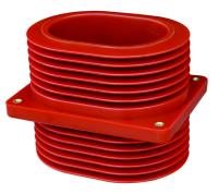 Reliable Epoxy Resin Cast Bushing , 24kV Busbar Wall Through Bushing