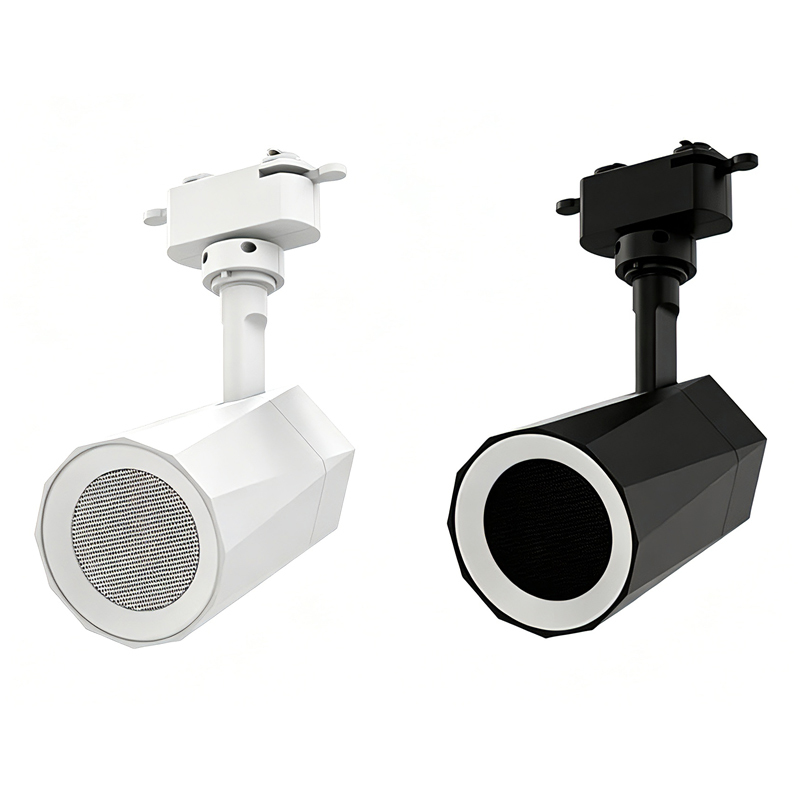 12W Bluetooth 5.3 Speaker Track Light with High CRI >90 for Shop and Room Lighting
