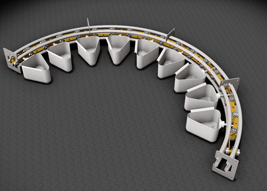 Phase des systèmes de convoyeur de l'industrie alimentaire 2.2KW 3 multidimensionnelle