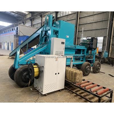 Alfalfa  Full-Automatic  Hay Straw Weighting Baler Press Machine 8566 KG