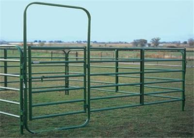 ISO9001 pulverizam a cerca redonda de revestimento Gates da exploração agrícola da tubulação