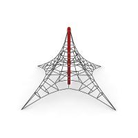Forma lunar líquida de escalada do campo de jogos do triângulo das pirâmides para crianças