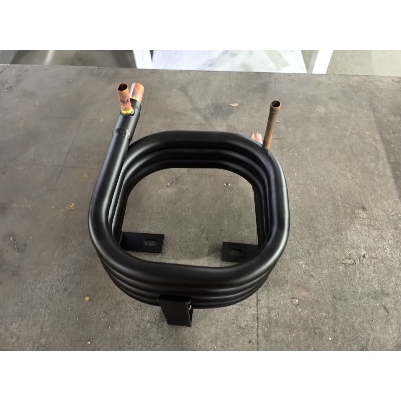 Pool Heat Pump Tube In Tube Heat Exchanger Designed With Inner Tube Thickness 0.6mm Water Side Temp Range Minus 30°C To 90°C And Heat Transfer