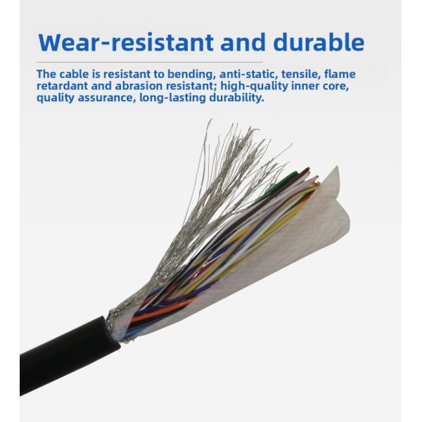 Electronic Handwheel Special Line Spring Wire Slingshot Spiral Wire CNC Machine Tool Cable 16 Core 19 Core 25 Core for MPG