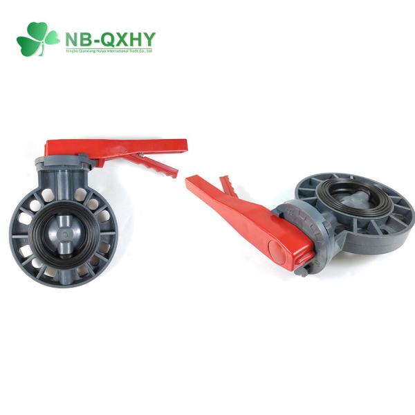 Soft Sealed PVC Valve DIN Standard 3 4 8 Inch UPVC CPVC Butterfly Valve for Irrigation