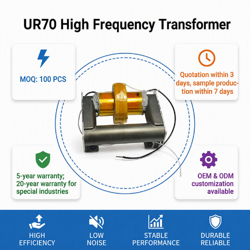 Low Loss UR70 High Voltage Transformer Stable Insulated For Ozone Generator