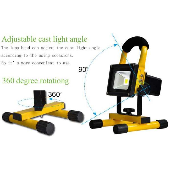 30W / 50W Battery Powered Floodlight , Outdoor LED Flood Light High Power